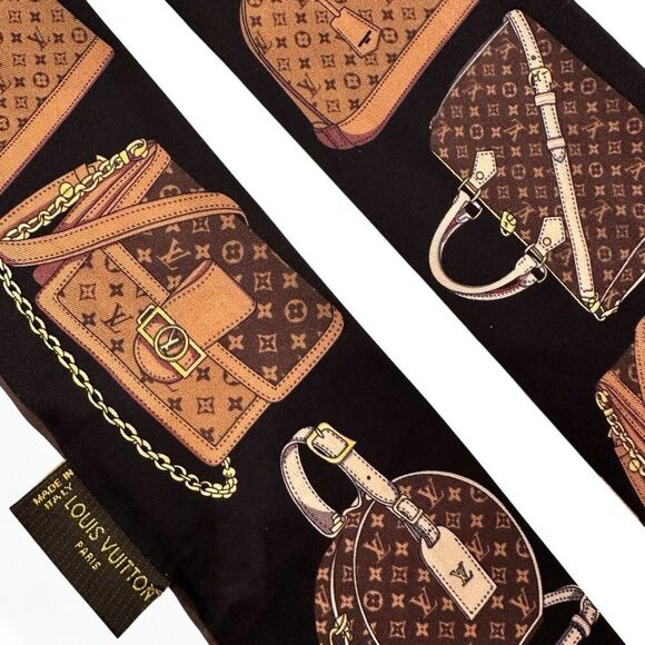 Louis Vuitton Tribute To Silk Bandeau Excellent Condition One Size Authentic - Picture 11 of 12